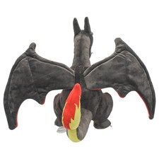 Shiny Charizard Plush Toy 9" Stuffed Doll Gray Soft Collectible Kids Gift