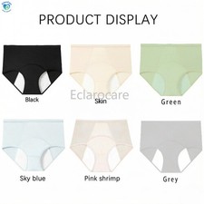 6pcs Period Underwear Women 4-Layer Leak Protection During Menstruation cotton