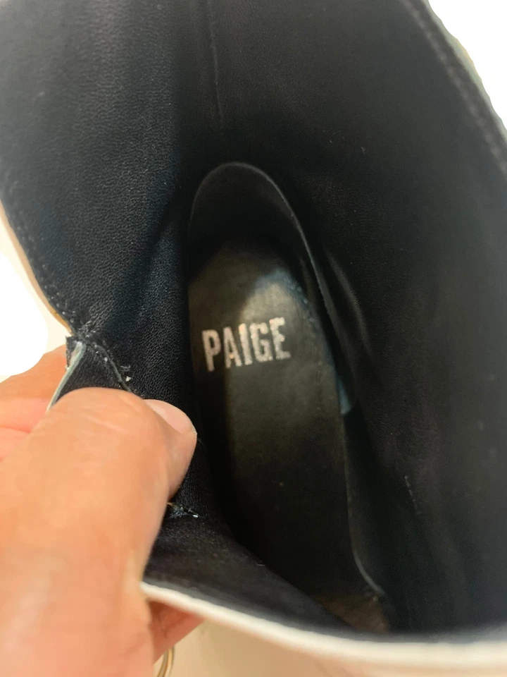 Botín Paige Pull On Tobillo Punta Para Mujer Talla 7 Blanco Foto 4 de 4