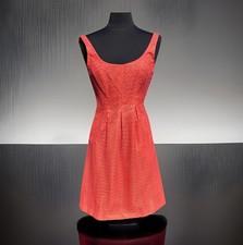 NINE WEST Women’s Summer Coral Strappy Fit & Flare Lace Dress Fully Lined Size 2