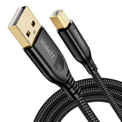 USB Druckerkabel 1M USB B Kabel Hochgeschwindigkeitsdrucker Kabel geflochten