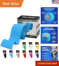 Cotton Kinesiology Tape Roll - Latex-Free & Waterproof Support 16ft 3.17 per gallon