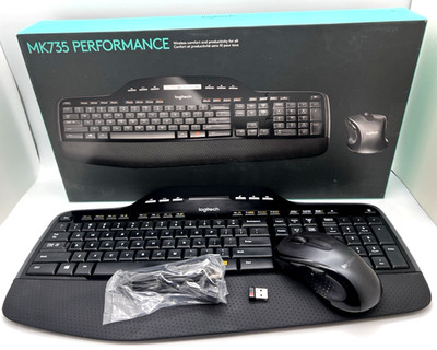 LOGITECH MK735 PERFORMANCE WIRELESS KEYBOARD WITH ORIGINAL BOX NEW (b)