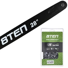 8TEN 28" Chainsaw Guide Bar & Chain .050 3/8 91DL for Stihl 066 044 088 064 029