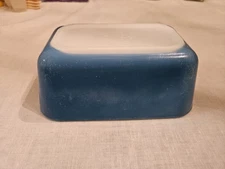 VTG Pyrex Blue Oven to Refrigerator Dish/SMALL LOAF Pan 502-6 No Lid  1950's