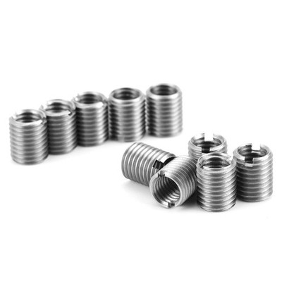 10Pcs M8x1.25 to M10x1.25 Insert Nut Stainless Steel Thread Repair Kit Male t...