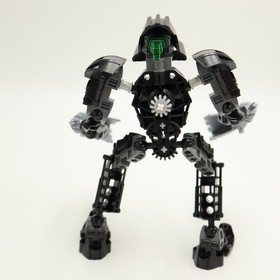 Lego Bionicle: Toa Whenua 8603 Black 100% Complete With Manual And Canister