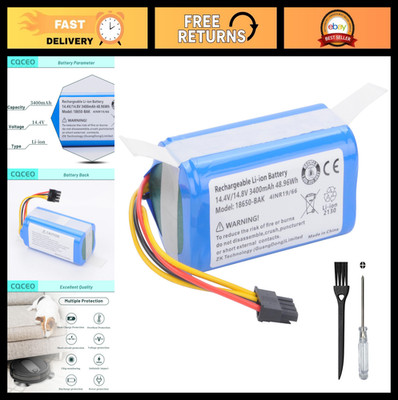 High-Capacity 14.4V 3400mAh Vacuum Cleaner Battery for AIRROBO P10 Model
