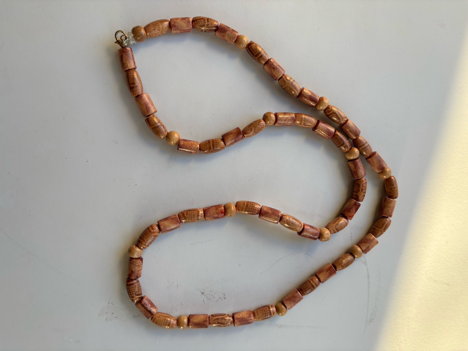 Stackable Three Beaded Wooden Bracelets, Three  B… - image 3