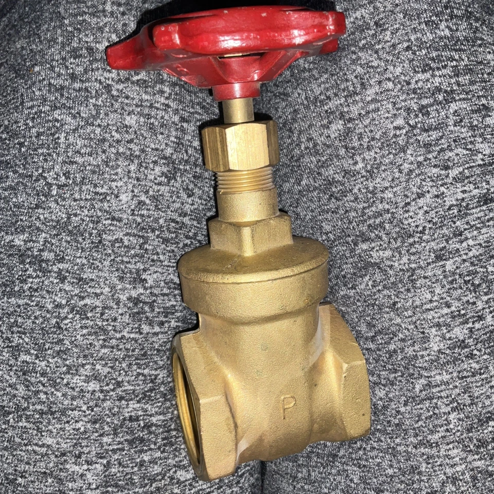 Pegler 1-1/4" Brass Gate Valve 125 LBS S 250 LB WOG England - Image 4 of 4