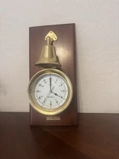 Seth Thomas Chesapeake Clock & Brass Bell Model 1047 Works!