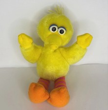 Vintage Sesame Street Yellow Big Bird Tyco 1995 Plush Stuffed Animal Toy 10"