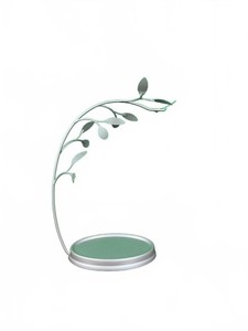 Allen Wisniewski Elegant Leaf Design Jewelry Holder Stand