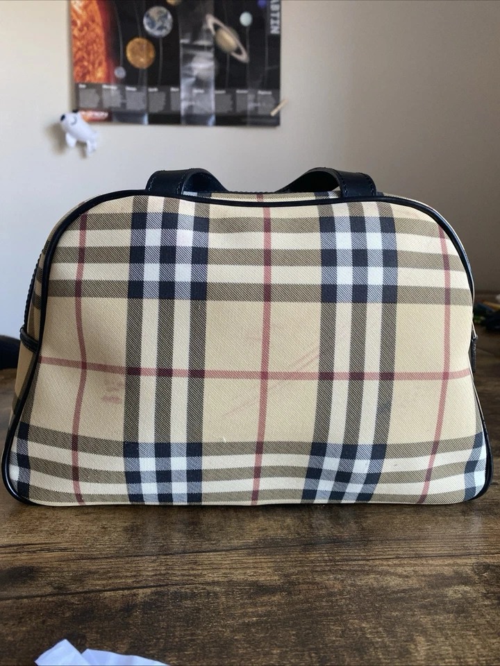 Сумочка Burberry London нейлоновая клетчатая с покрытием Nova - Изображение 4 из 4