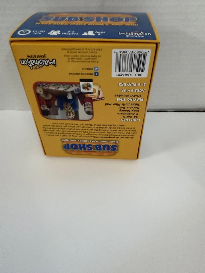 Imagination Generation Sub Shop Board Game Kids 6+ Family Fun Award Winner Dr. - Image 3 of 4