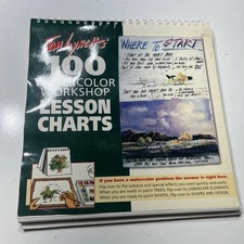 Tom Lynch's 100 Watercolor Workshop Lesson Charts Hardcover Tom L