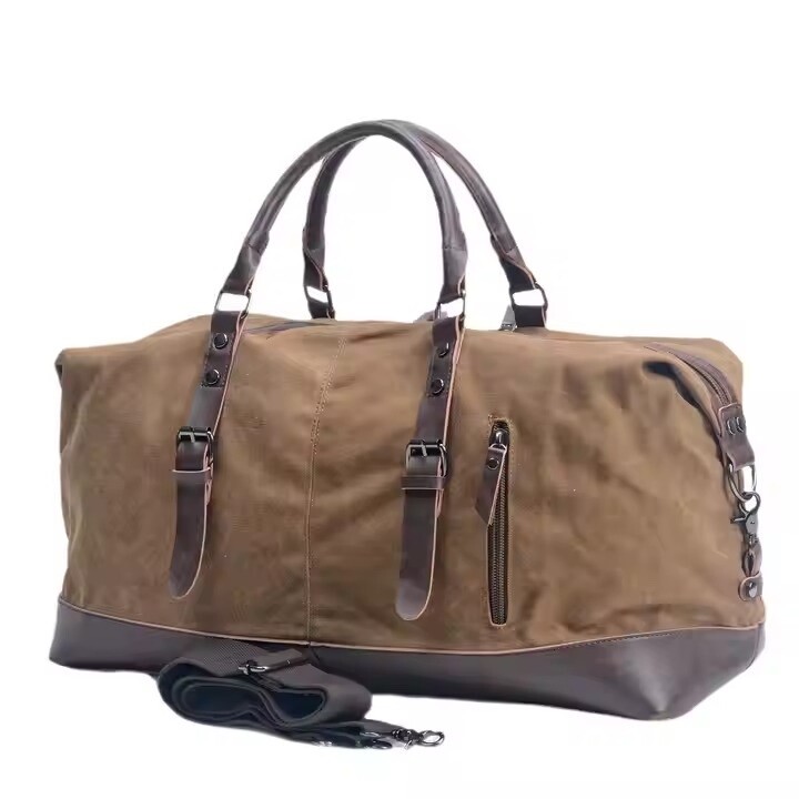 New Large Canvas Duffle Bag &ndash; Durable Travel / Weekender - Gift