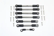 GPM Stainless Steel HD Tie Rod Suspension Link Set Traxxas Rustler 4x4 Slash LCG