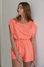 Out From Under Urban Outfitters Tina Terry Romper Dress Cozy Cutout S New 216639