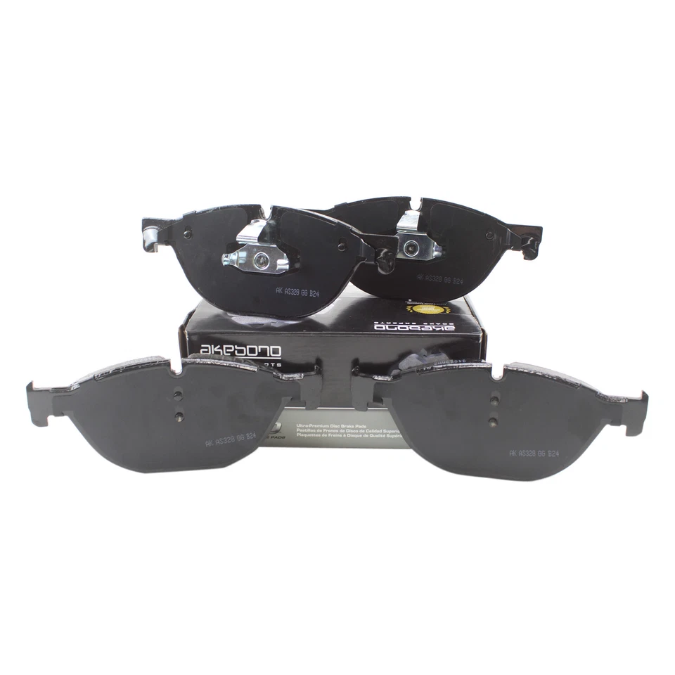 Pastillas de freno de disco delanteras Akebono Euro para BMW 535i 550i GT 650i 740i 750i 750Li Foto 4 de 4