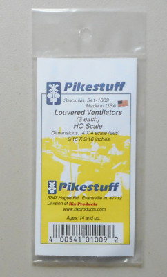 Louvered Ventilators HO 1:87 SCALE LAYOUT DIORAMA PIKESTUFF RIX 1009