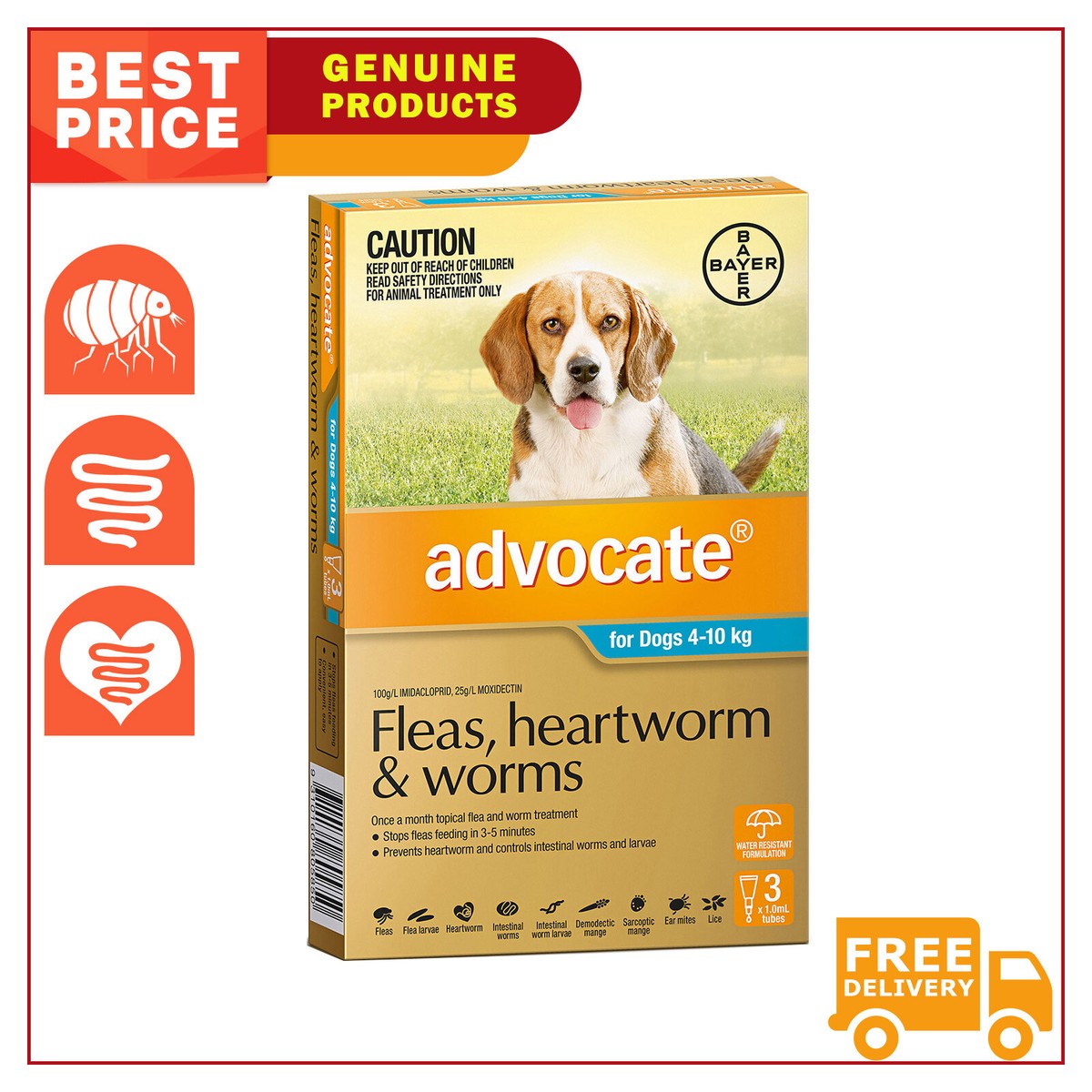 Worm Treatment Advocate Dog Worming Products Advocate Extra Large