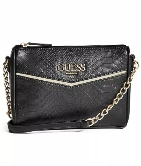 black guess crossbody purse