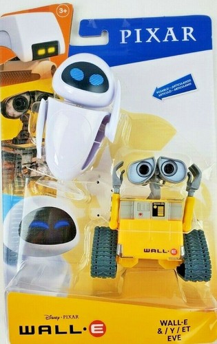 Disney Pixar Wall E And Eve Action Figure Robot Toys Pixar Movie Posable New Ebay