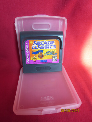 Arcade Classics (Sega Game Gear, 1996) Loose cartridge and original case