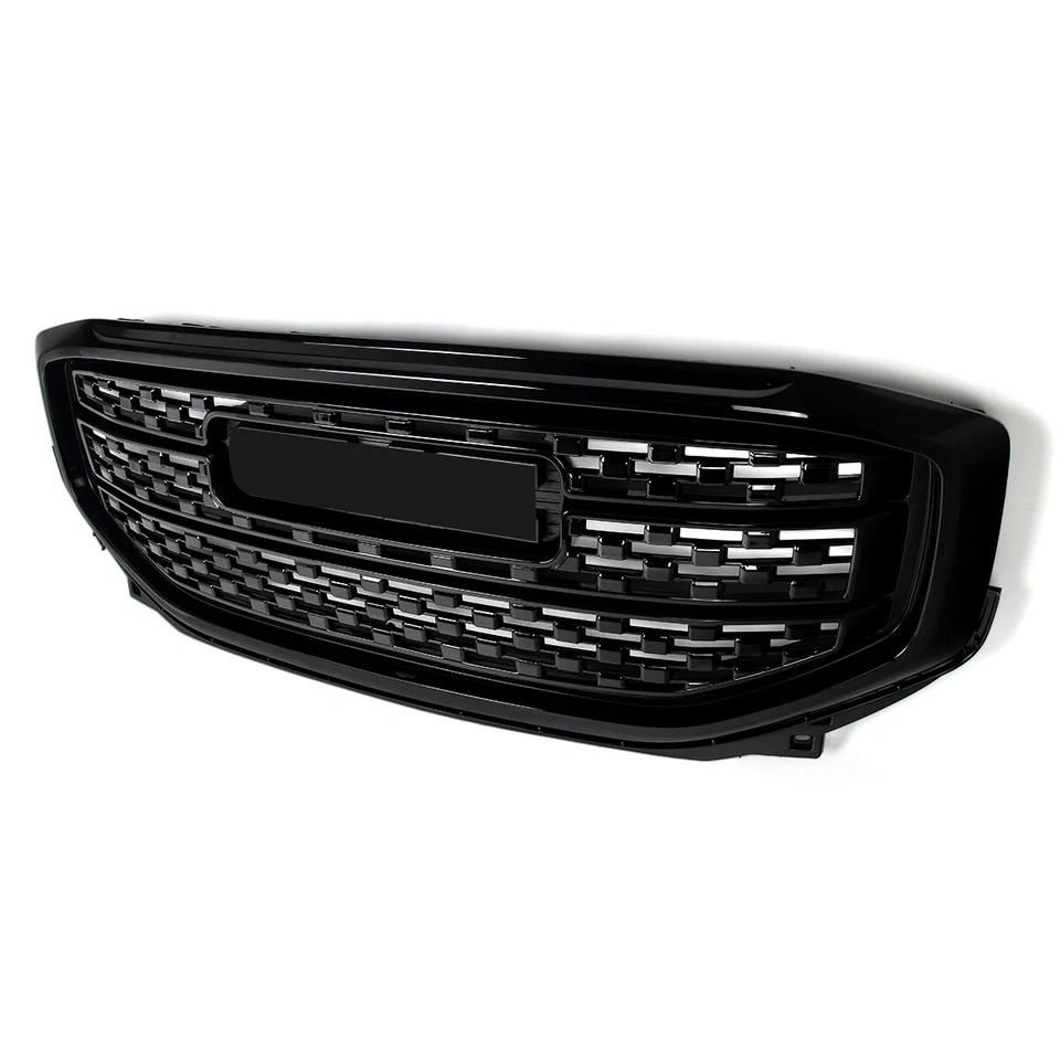 For GMC Acadia Denali 84378394 2017-2019 Front Upper Grille Assembly Gloss Black Foto 3 de 4