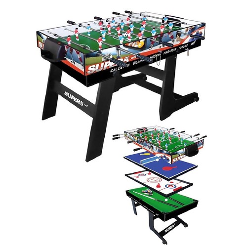 Calcetto 5 In 1 Maxi 4 Vs 4 Salva Spazio in Verticale Con Ruote SPORT ONE