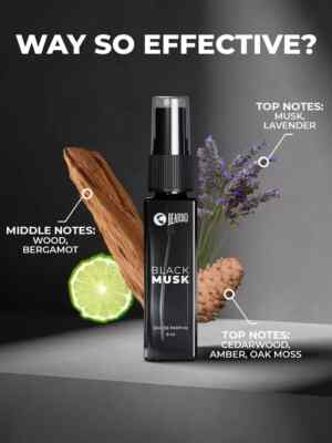 BEARDO Men Liquid Perfume - Black Musk 8Ml | Oriental, Musky