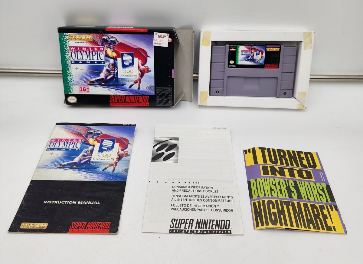 オグニスドーム Winter Olympic Games: Lillehammer '94 SNES Complete in Box