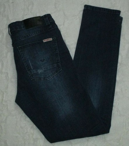 Hudson Girl's Size 14 Distressed Adjustable Waist Cotton Skinny Stretch Jeans - Picture 2 of 5