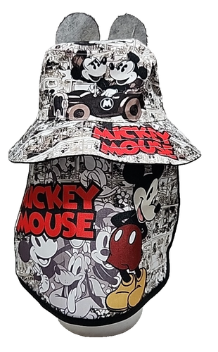 Disney Mickey Mouse Bucket Hat With Back Neck Flap Toddler - Picture 4 of 9