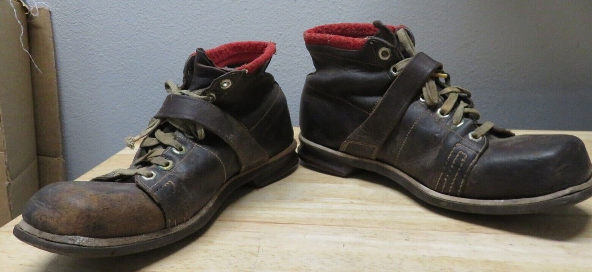Vintage GH BASS‎ Wilton Maine Monk Strap Logging Shoes Boots Size 8 E Leather Vintage GH BASS Wilton Maine Monk Strap Logging Shoes Boots  main image 4