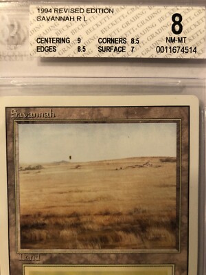 Savannah Dual Land Revised BGS MTG 8 NM-MT 9/8.5/8.5/7 A Beauty
