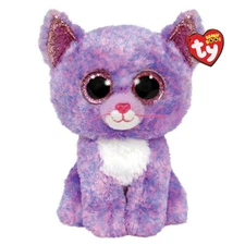 TY Beanie Boos - CASSIDY the Speckled Cat (Glitter Eyes) (Medium 9 inch) - MWMTs