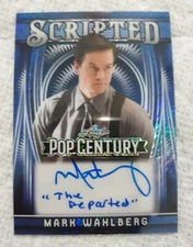2025 POP CENTURY. MARK WAHLBERG. SCRIPTED THE DEPARTED. BLUE DIAG. SHIMMER. 1/1.