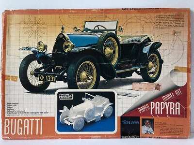 Bugatti Papyra Paper Model Kit Koichi Takahashi Japan Series S No