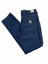 Carhartt Jeans Womens Size 8 Original Fit Straight Leg Blue Denim Ladies