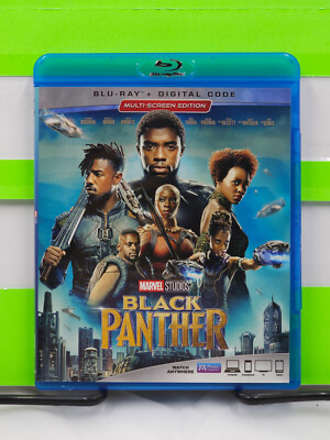 BLACK PANTHER MCU MOVIE #18 MARVEL CHADWICK BOSEMAN SINGLE DISC BLU RAY