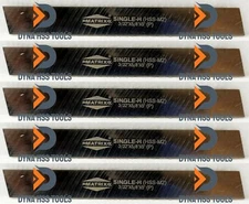 5x HSS Cut Off Blades 3/32" x 5/8" x 5" M2 Grade Hardened & Ground Parting Tools