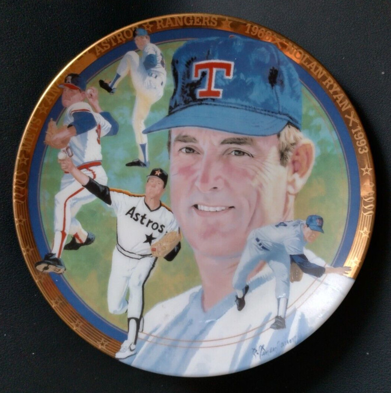 1993 Hamilton Collection Nolan Ryan Strikeout Express Plate Number 4935A w/COA
