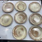 8 Frankoma 5G  Gold brown Salad Plate 7"