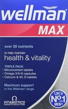 Vitabiotics - Wellman Max - Health & Vitality - 84 Tablets