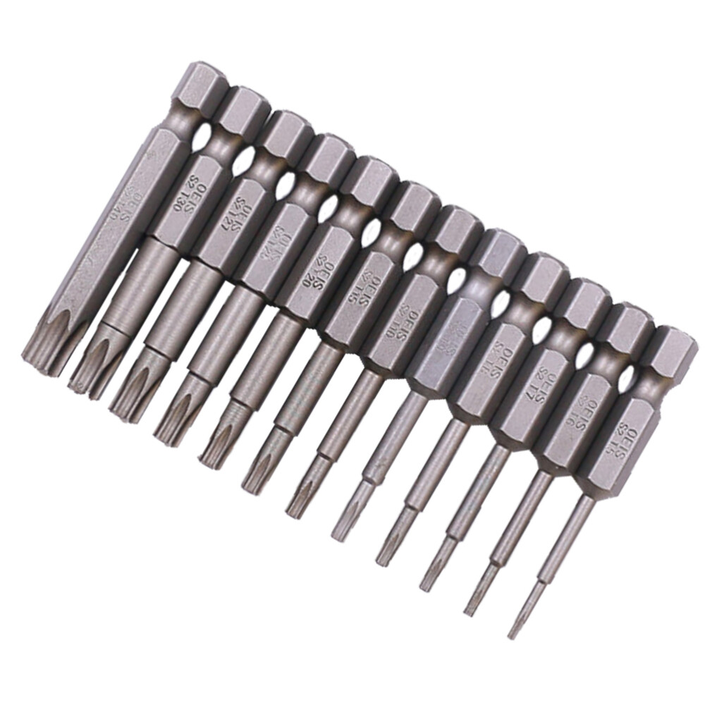 Perforated Pneumatic 12Pcs Plum Socket Hexagon Type Beater Screwdriver