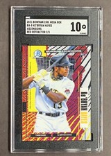 2021 Bowman Chrome - Ke'Bryan Hayes RC BA-8 Red Ascensions  #/5. SGC 10. GEM SSP