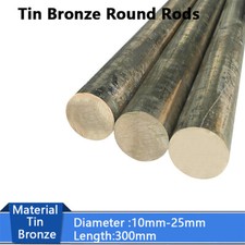 Tin Bronze Round Rods Solid Alloy Bars Metal Rod Diameter 10mm-25mm Length 300mm