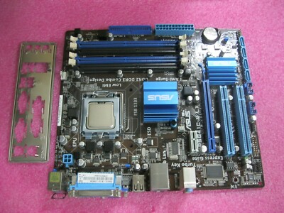 Asus P5G41C-M LX Intel  Socket 775  w/ cpu E5800 SLGTG
